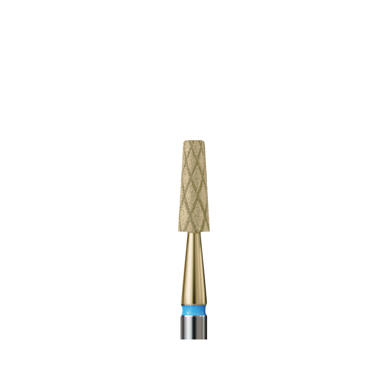 Fresa de diamante - Cono largo biselado con cortes cruzados, diámetro de 3,1 mm.