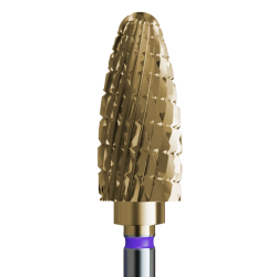 Carbide Cutter - Cone 6,0 mm with gold finish