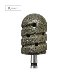 Fresa de diamante - Rodillo podológico con agujeros, diámetro 13,0 mm.