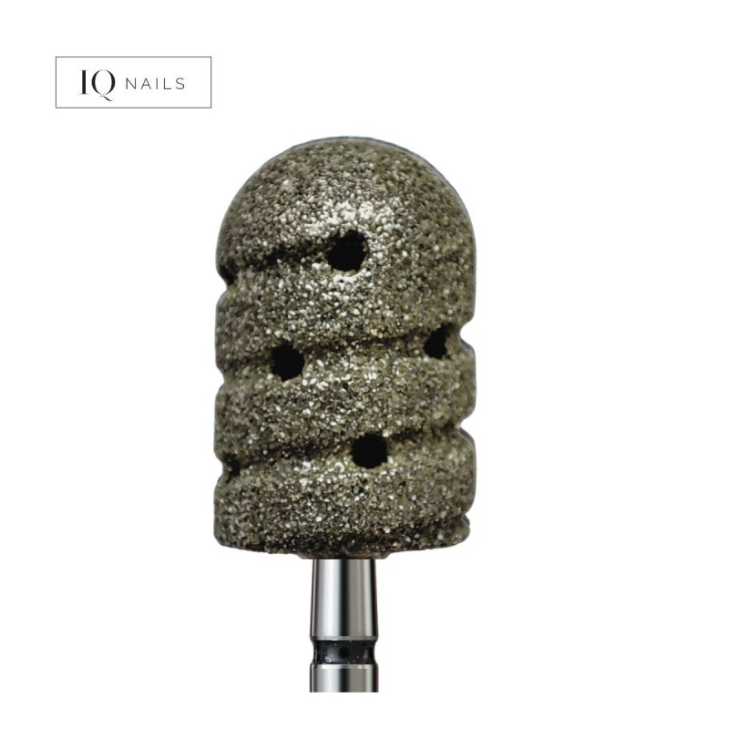 Frez diamentowy - podologiczny cylinder z otworami, średnica 13,0 mm