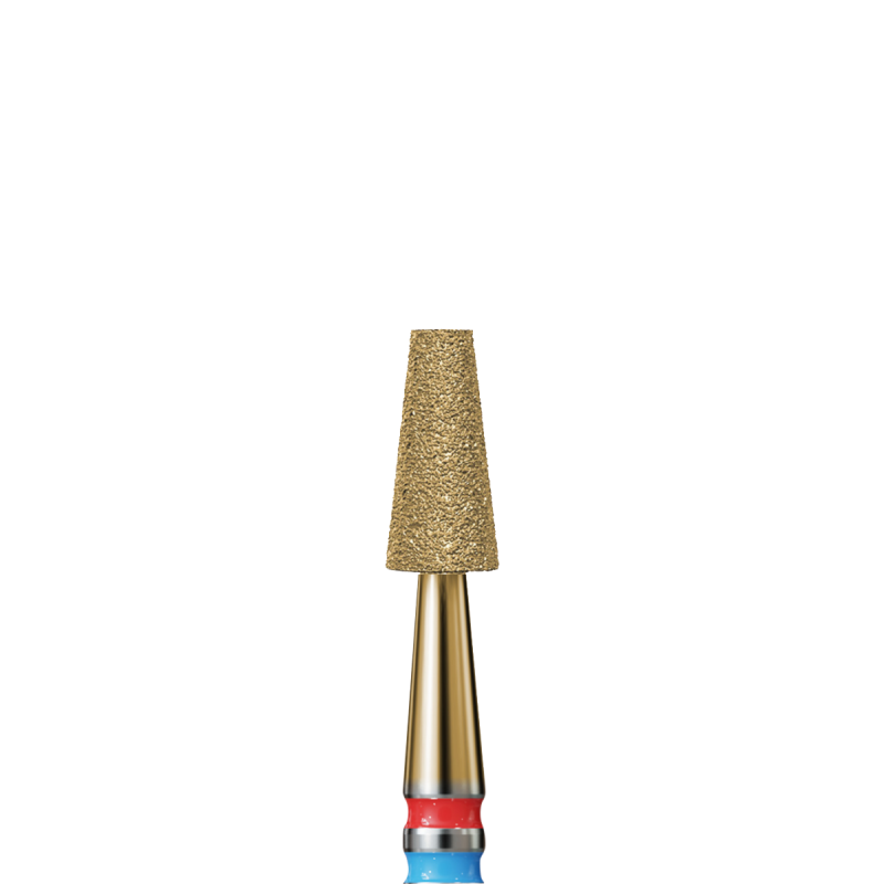 Fresa de diamante - Cono acortado con recubrimiento de circonio.