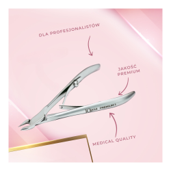 Pinzas premium para cutículas (longitud de las cuchillas 3 mm)