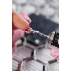 Carbide 5-in-1 bit – standard tree (blue stripe) – for hybrid, gel, and acrylic