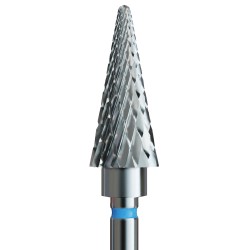 Carbide 5-in-1 bit – standard tree (blue stripe) – for hybrid, gel, and acrylic