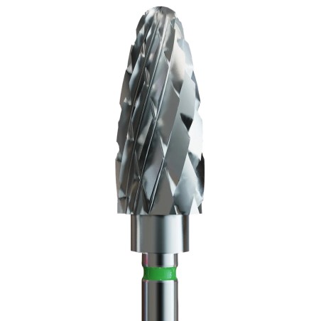 Carbide end mill - collecting tip for acrylic (green stripe)
