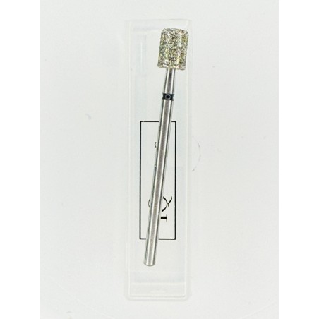 Fresa de diamante - Cilíndrica de 5,0 mm con bordes redondeados en negro.