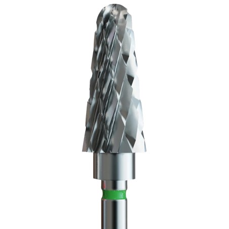 Carbide-tipped router bit for acrylic - collecting cone