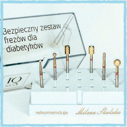 Bezpečná sada podologických fréz pre diabetikov by Milena Skalska